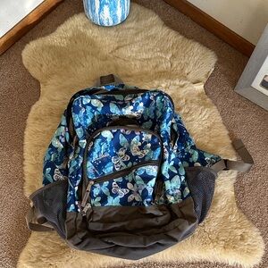 L.L. Bean Blue Floral Backpack